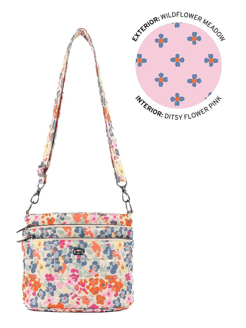 LUG - Corral Crossbody Bag in Wildflower Multi - Picture 1 of 5